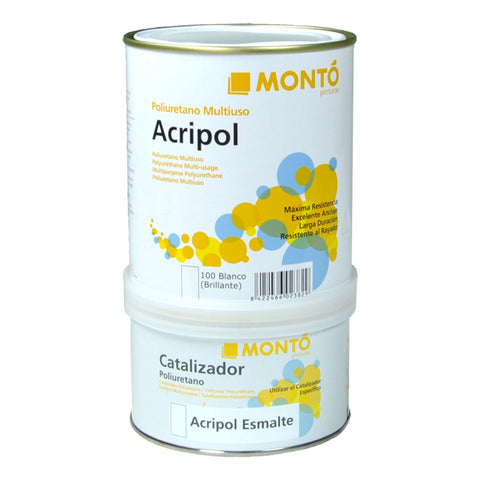 ACRIPOL ESMALTE BRILLANTE BLANCO + CATALIZADOR